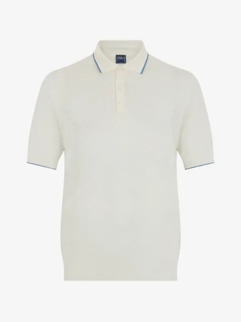 Fedeli contrast-trim short-sleeve polo shirt