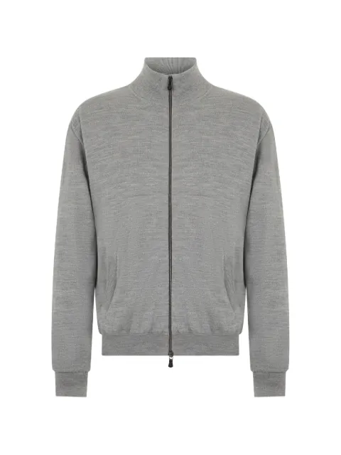 Fedeli Paros high-neck zip-up cardigan