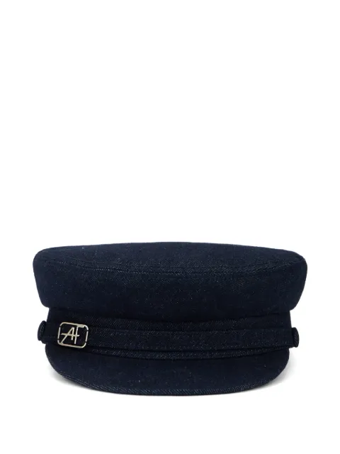 Alberta Ferretti boina con placa del logo