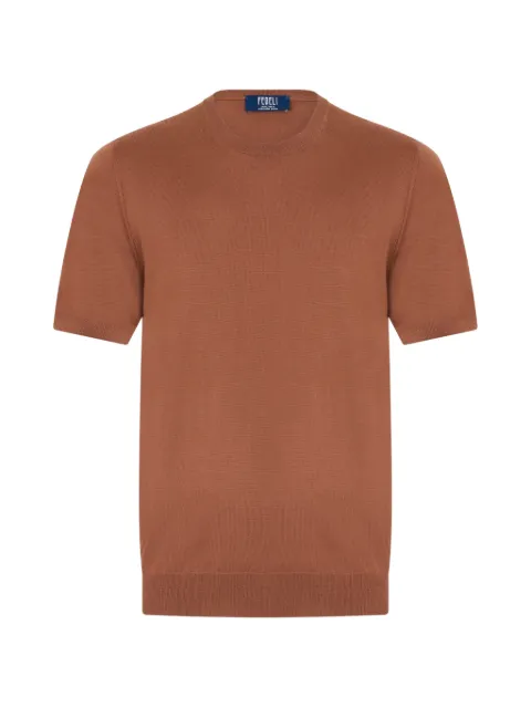 Fedeli short-sleeve wool T-shirt