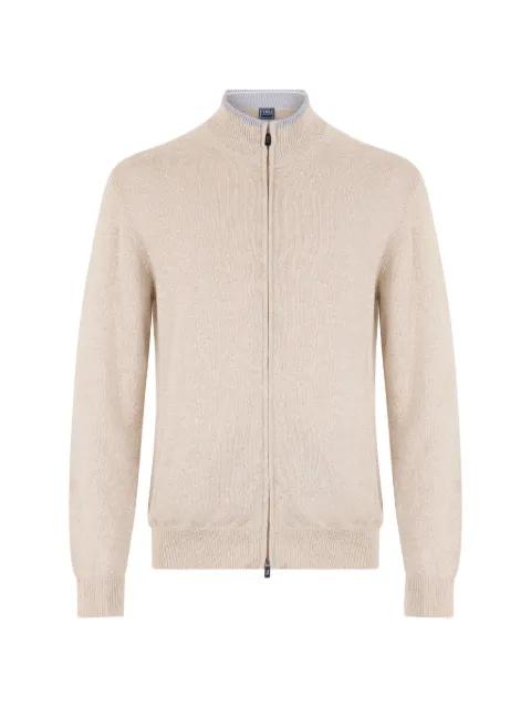 Fedeli zip-up long-sleeve cardigan