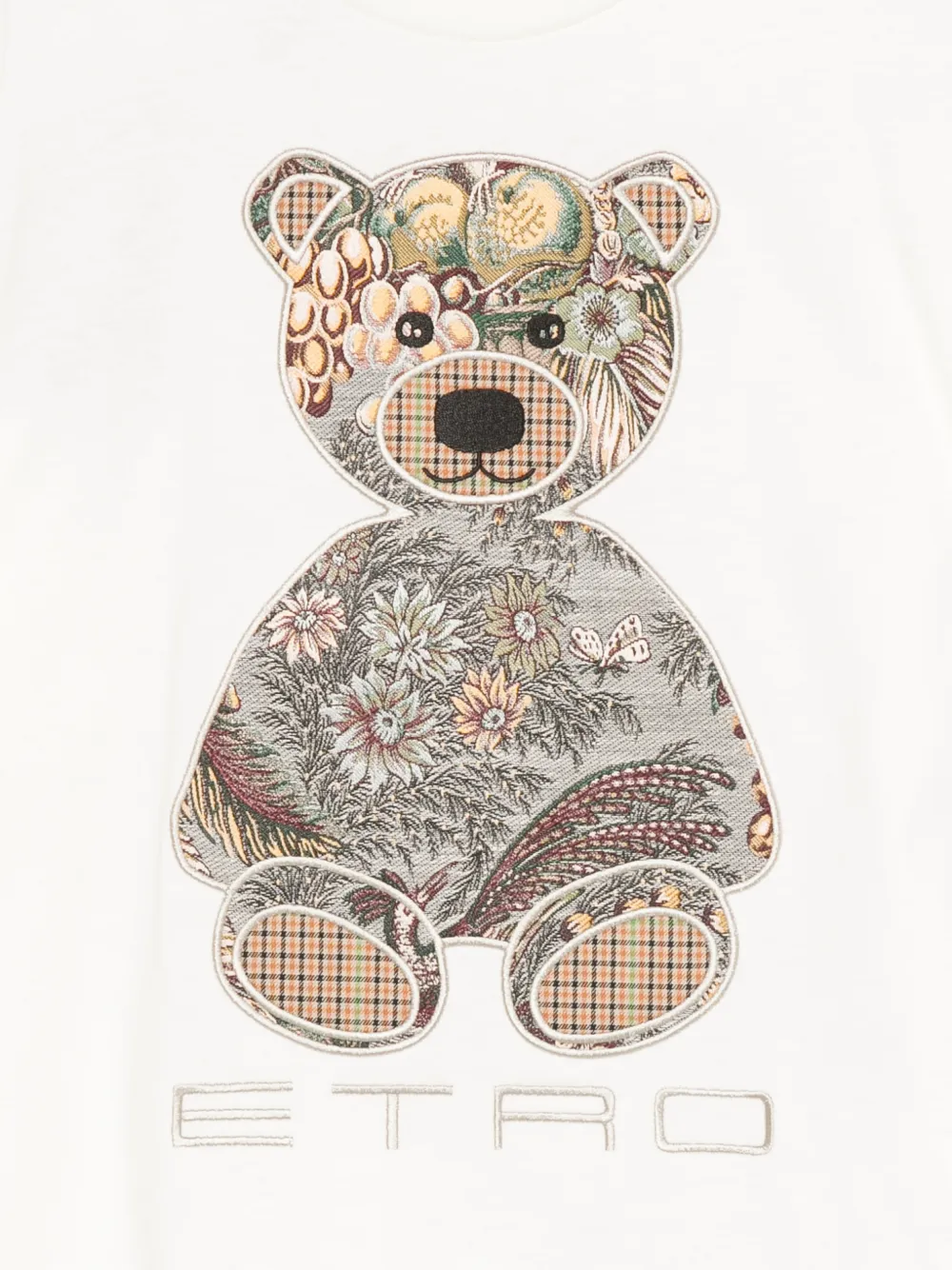 Etro Teddy Bear-patch T-shirt In White