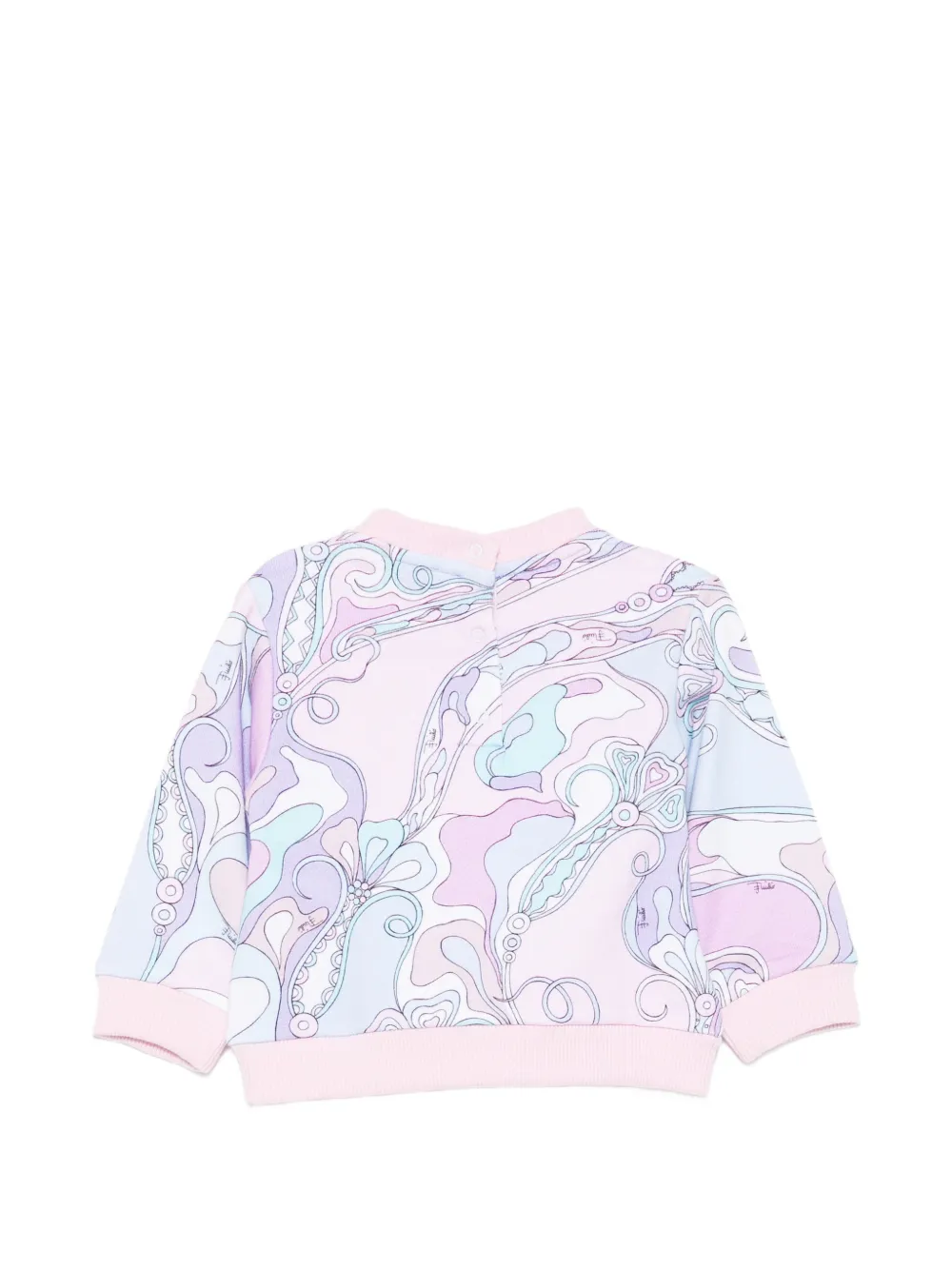  Pucci Junior Jersey Con Estampado Marmo - Rosa 