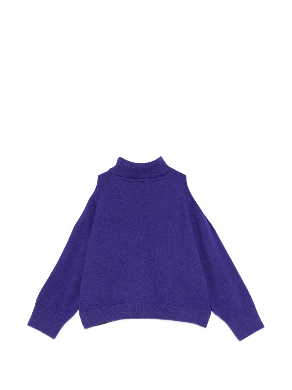  Pucci Junior Cold-shoulder Logo Sweater - Violet 