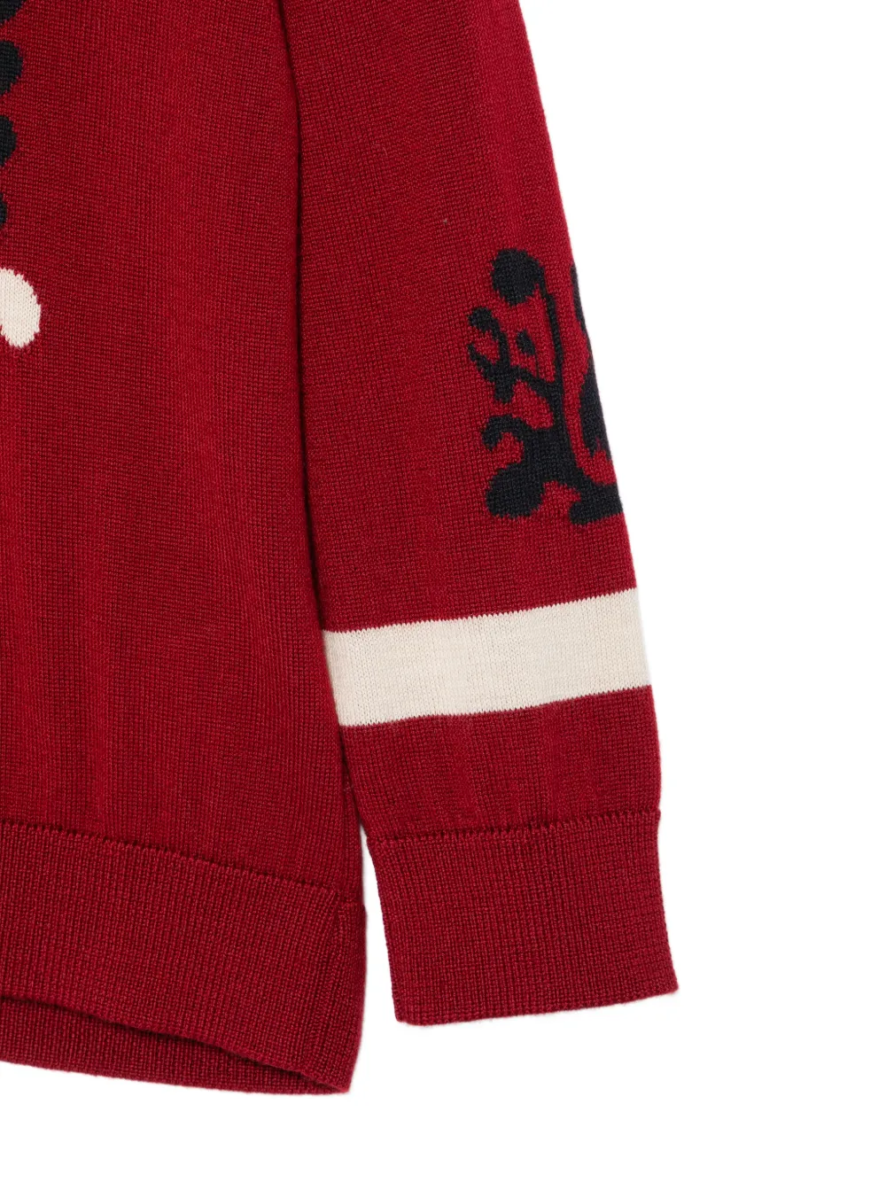 ETRO KIDS Pegasus gebreide trui Rood