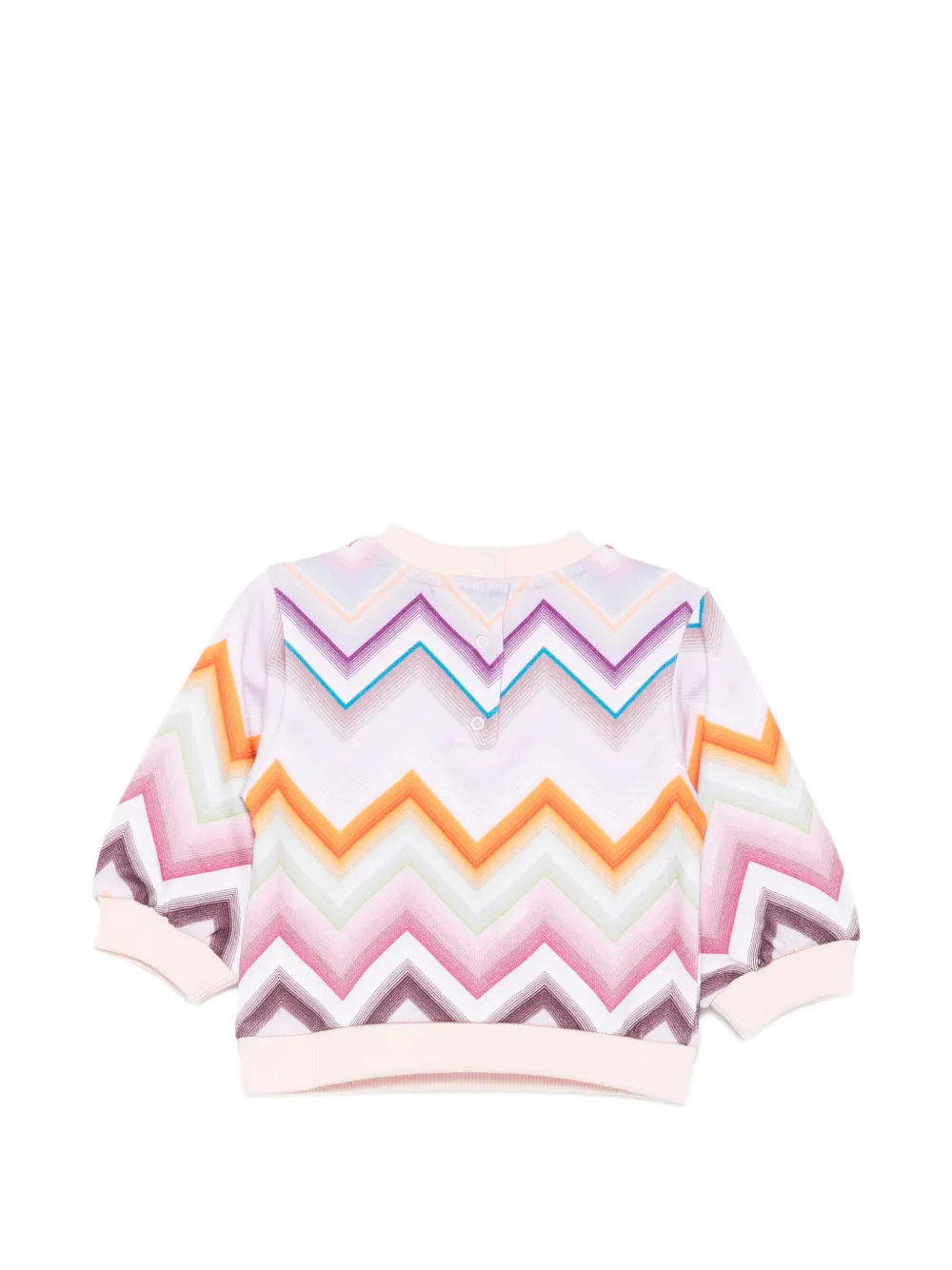 Missoni Kids Sweater met zigzag-patroon Roze