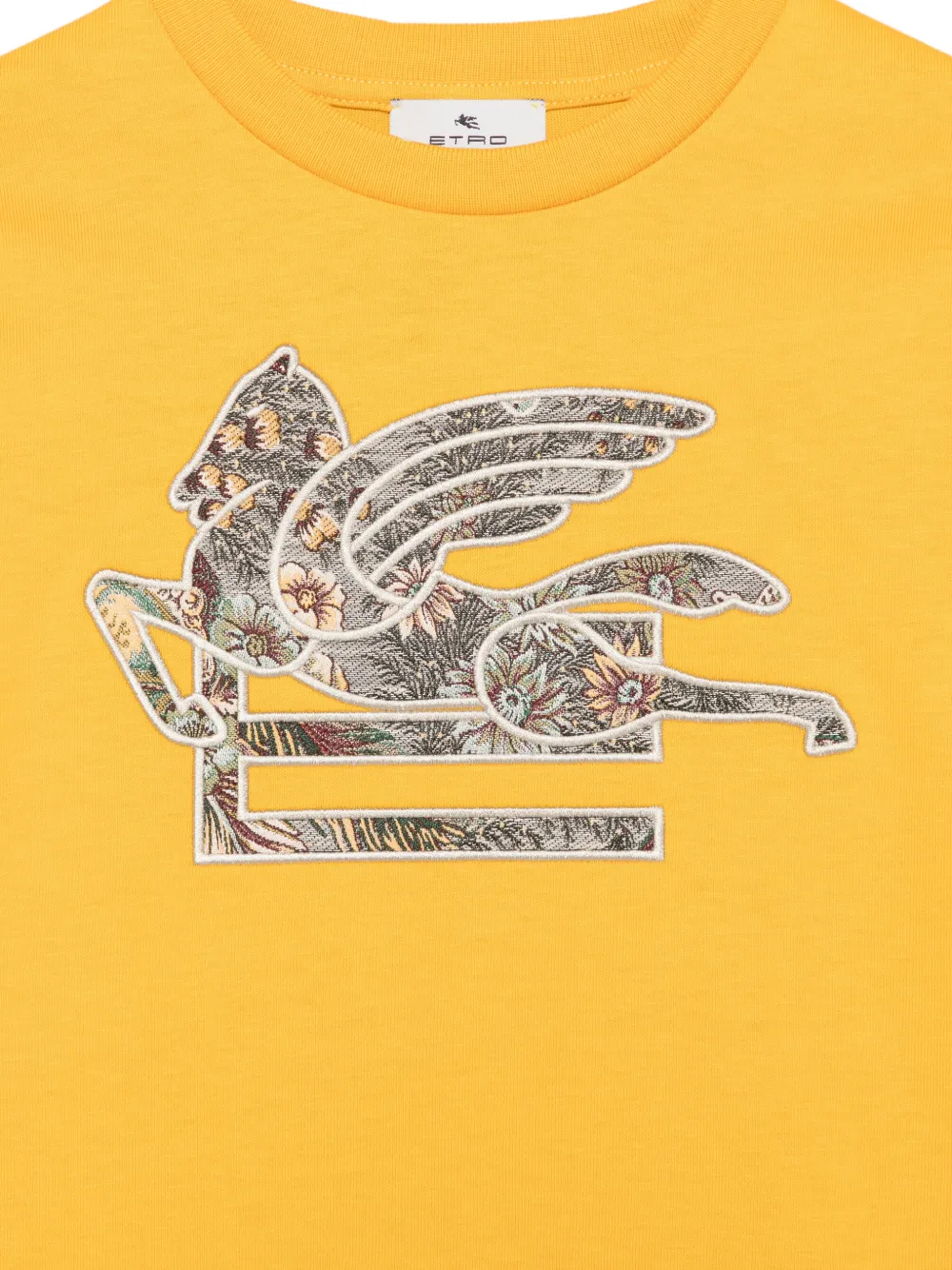 ETRO KIDS Pegasus T-shirt met lange mouwen Geel