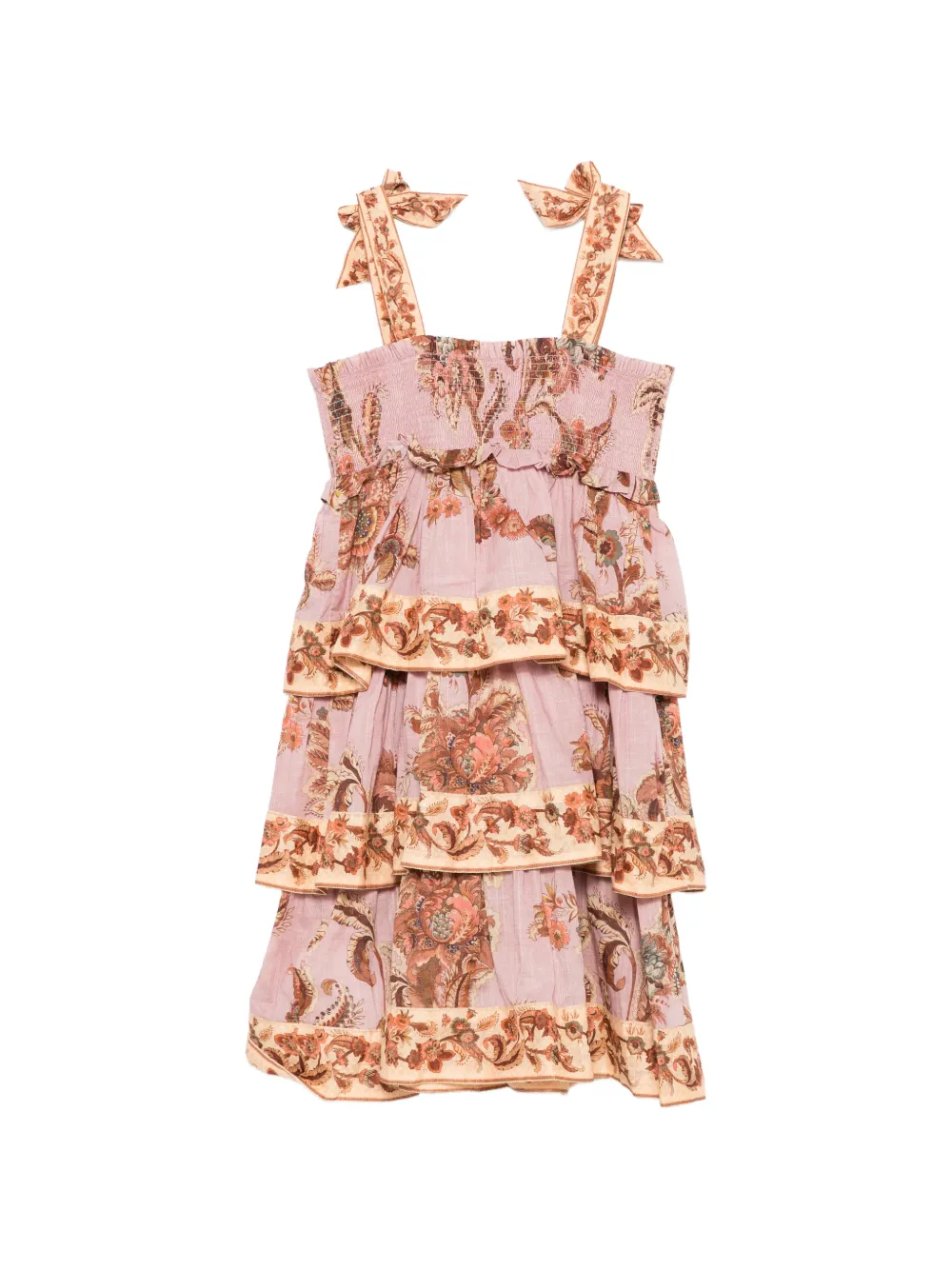 ZIMMERMANN Kids Jurk met paisley-print Roze