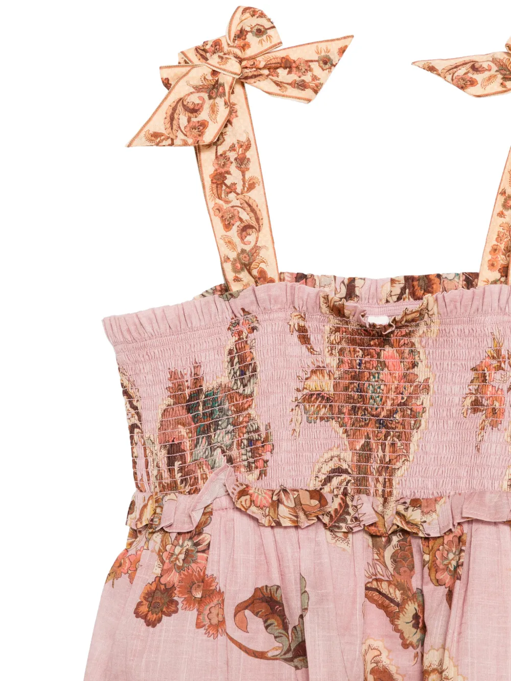 ZIMMERMANN Kids Jurk met paisley-print Roze