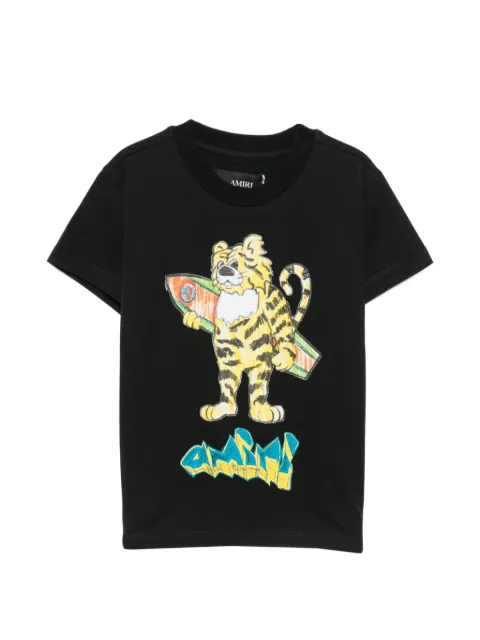 AMIRI KIDS T-Shirt mit Tiger-Print
