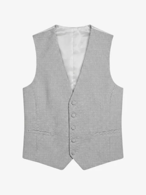 ETIEM TEXTIL S.L. micro-patterned V-neck waistcoat