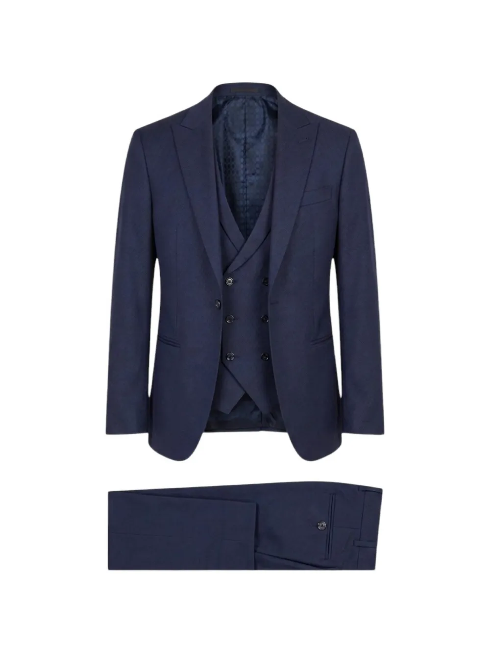 RAMON SANJURJO three-piece single-breasted suit - Blu