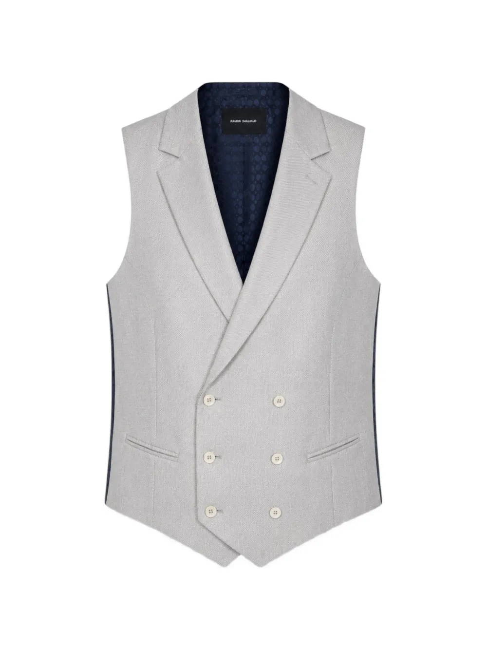 RAMON SANJURJO double-breasted peak-lapel waistcoat - Grau