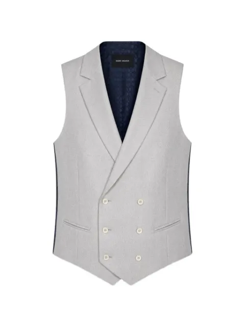 RAMON SANJURJO double-breasted peak-lapel waistcoat