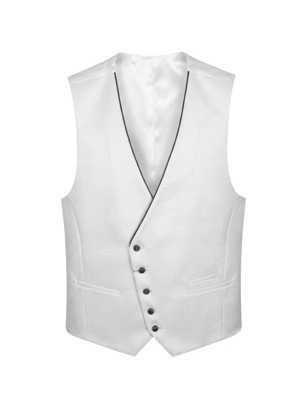 Etiem Textil S.l. Double-breasted Waistcoat In White