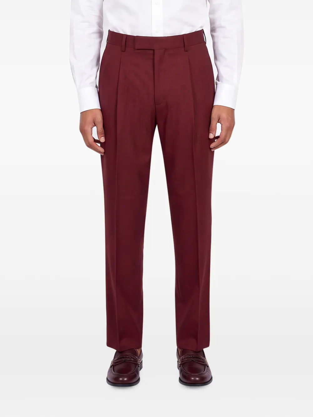 Costumein Vincent Timisoara pantalon met plooien Rood