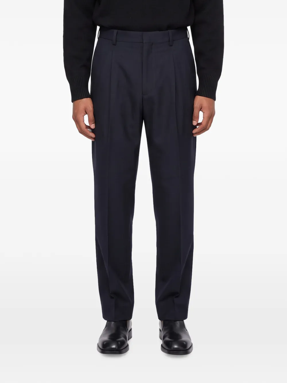 Costumein Vincent Dallas plooibroek met rechte pijpen Blauw
