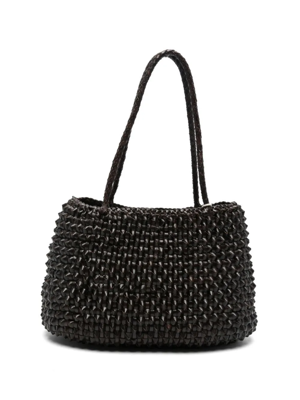 DRAGON DIFFUSION S.Croce Cactus dark brown shoulder bag - Marrone
