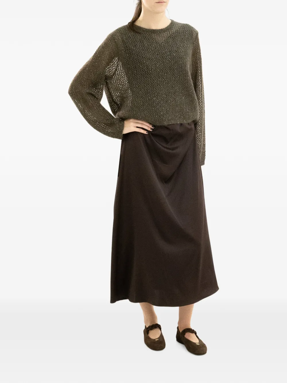 Ralph Lauren Collection Opengebreide trui Groen