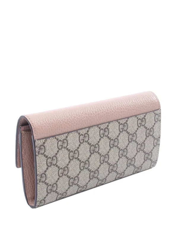 Gucci Pre-Owned 2016-2026 GGスプリーム長財布 | ニュートラル 