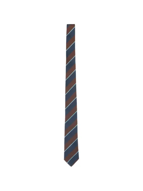 Paul Smith herringbone-pattern striped tie