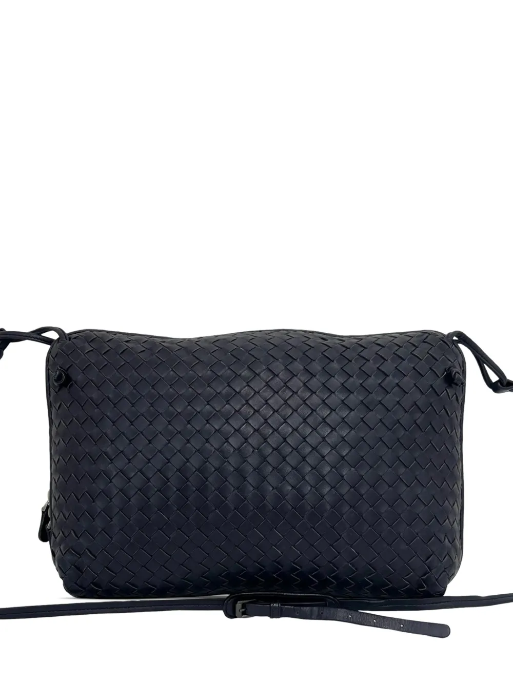 Bottega Veneta Pre-Owned 2012-2026 Large Nappa Intrecciato Nodini crossbody bag - Blu