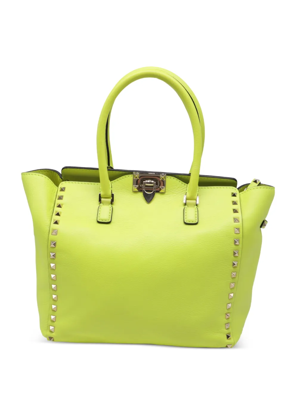 Valentino Garavani Pre-Owned Rockstud leather tote bag - Verde