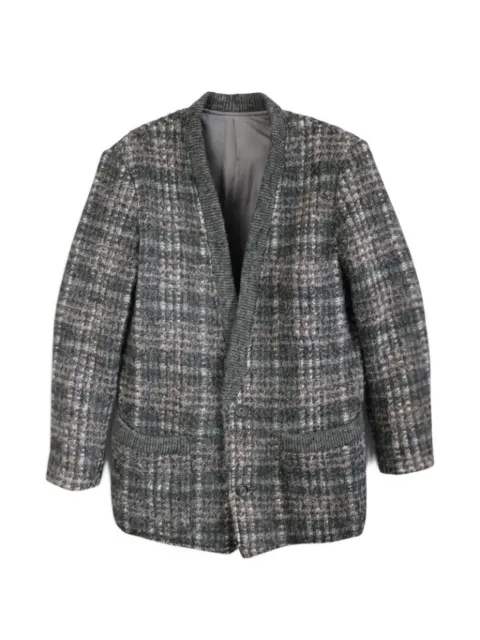 Issey Miyake Pre-Owned 1980s textured check blazer jacket