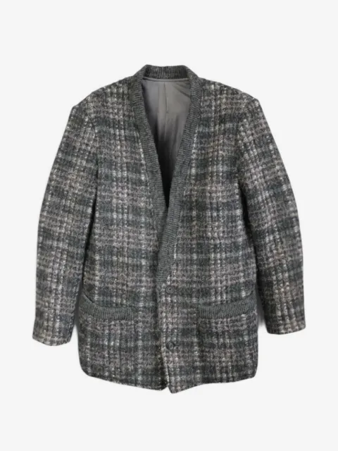 Issey Miyake Pre-Owned chamarra estilo blazer con motivo de cuadros 1980