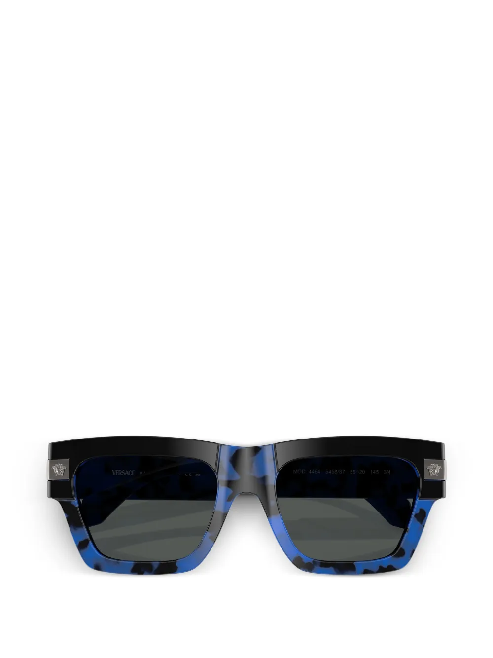 Versace Eyewear Medusa zonnebril met rechthoekig montuur Blauw