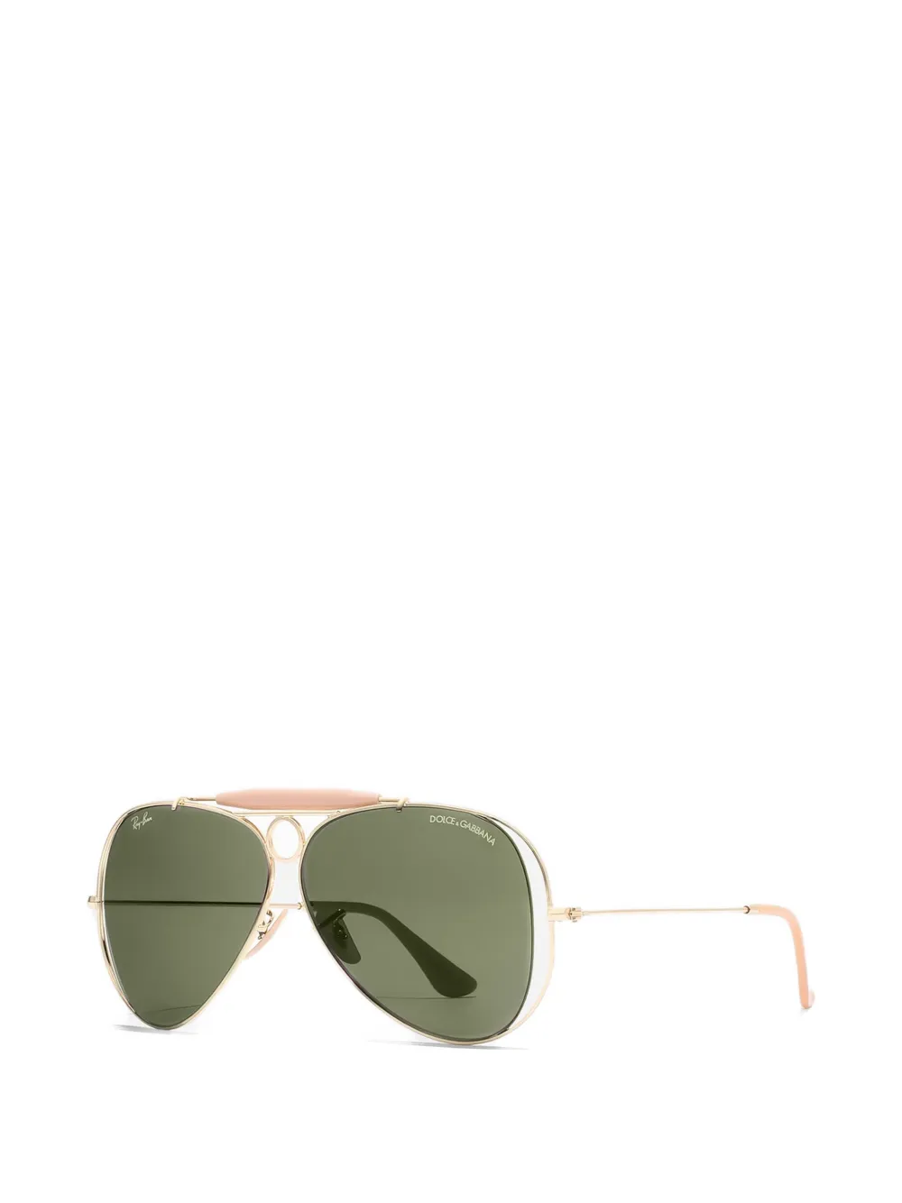 Dolce & Gabbana Eyewear x RAY-BAN zonnebril met piloten montuur Goud