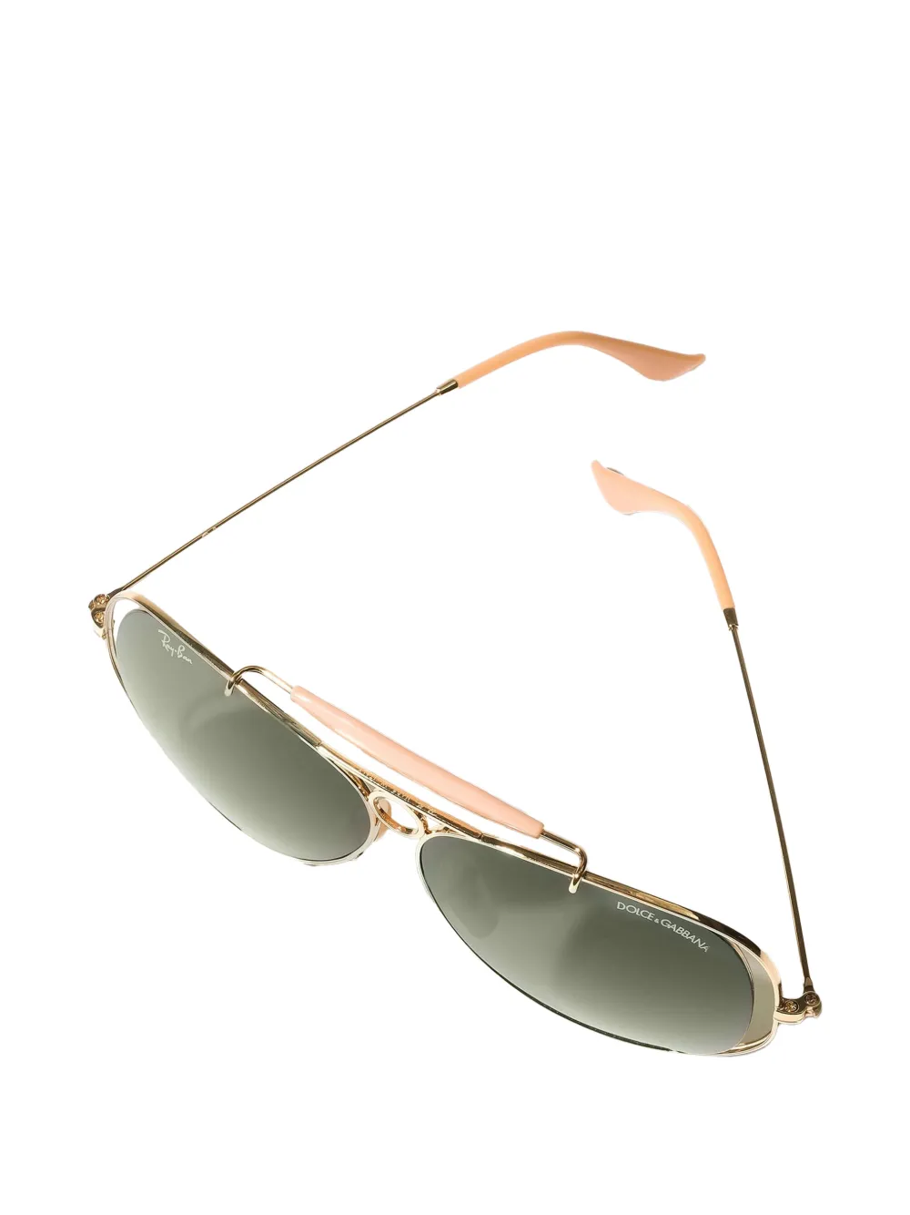 Dolce & Gabbana Eyewear x RAY-BAN zonnebril met piloten montuur Goud