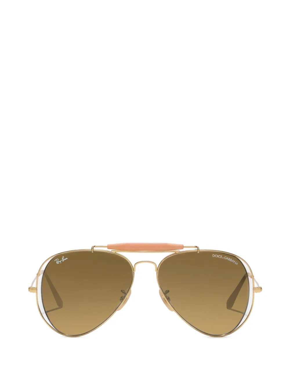 Dolce & Gabbana Eyewear x ray-ban pilot-frame sunglasses - Oro