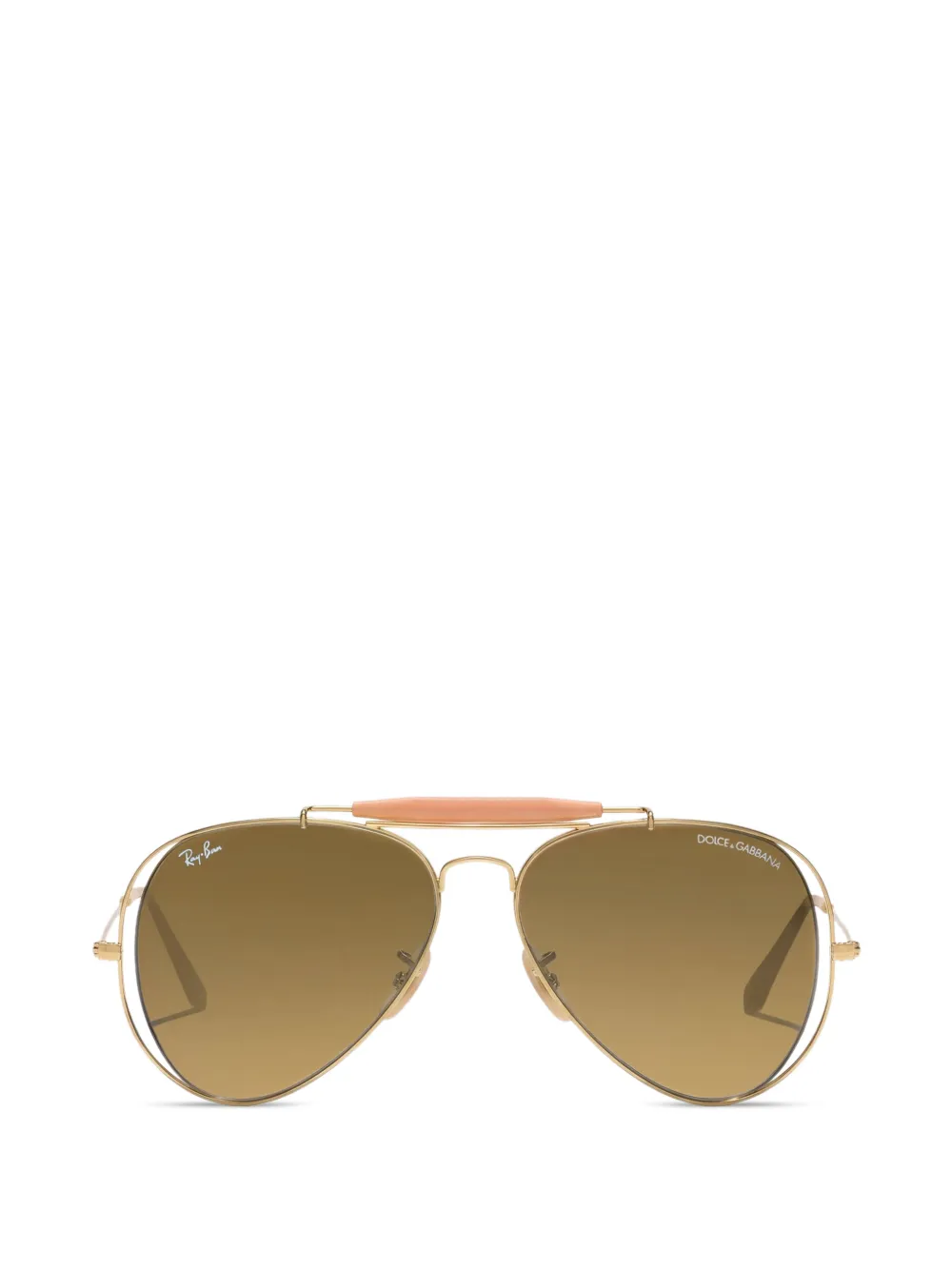 Dolce & Gabbana Eyewear x ray-ban pilot-frame sunglasses - Oro