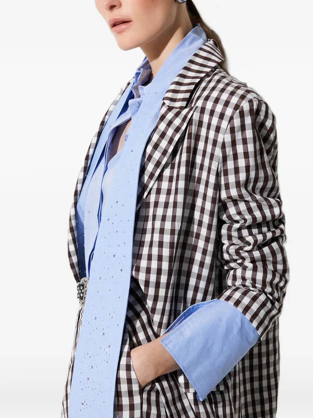 LIU JO Blazer met dubbele rij knopen Bruin
