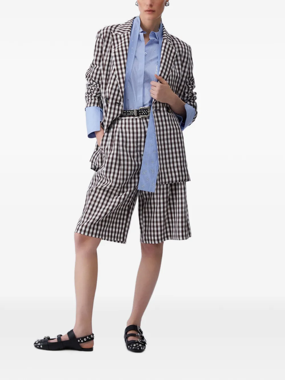LIU JO Blazer met dubbele rij knopen Bruin