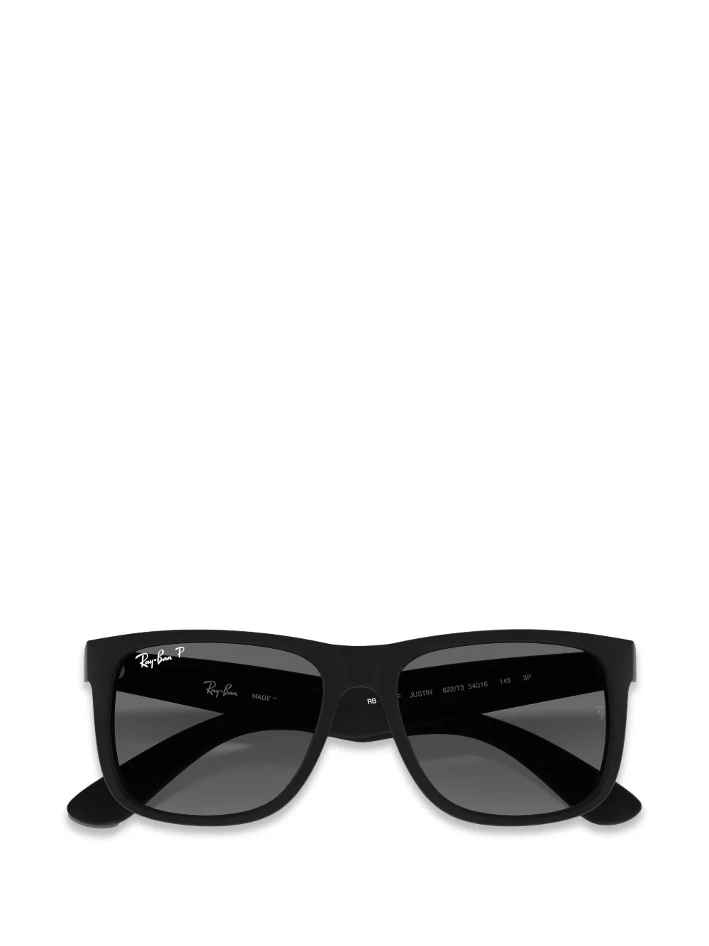 Ray-Ban Justin Classic zonnebril met vierkant montuur Zwart