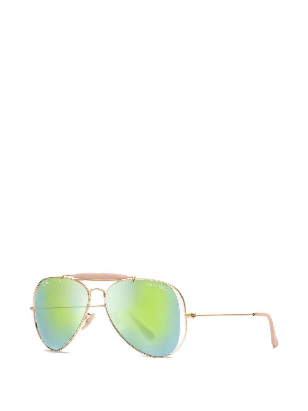 Dolce & Gabbana Eyewear x Ray-Ban zonnebril met piloten montuur Goud