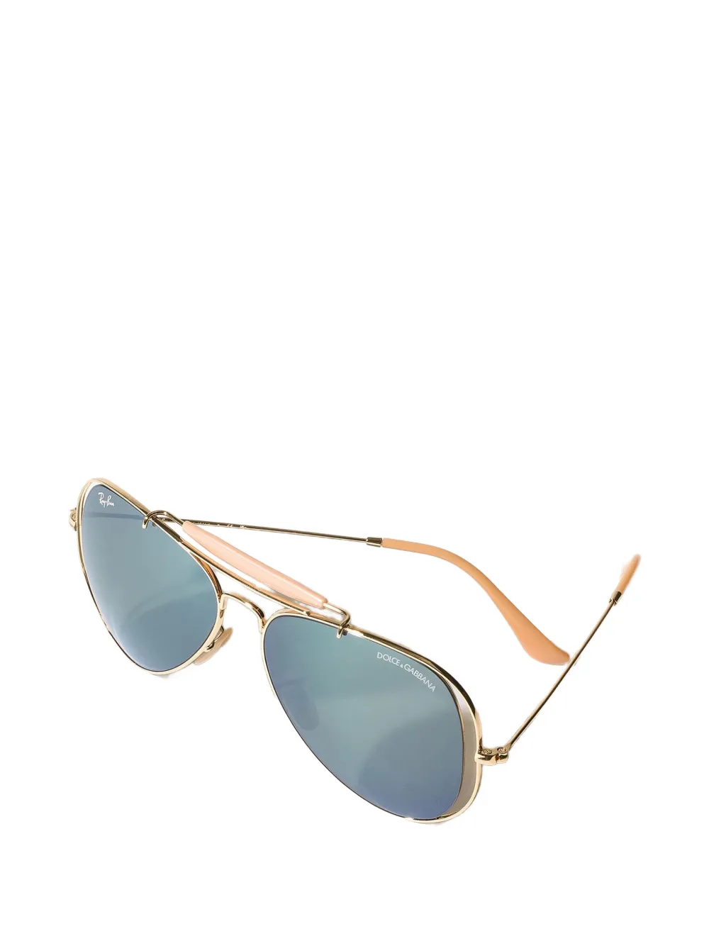 Dolce & Gabbana Eyewear x Ray-Ban zonnebril met piloten montuur Goud