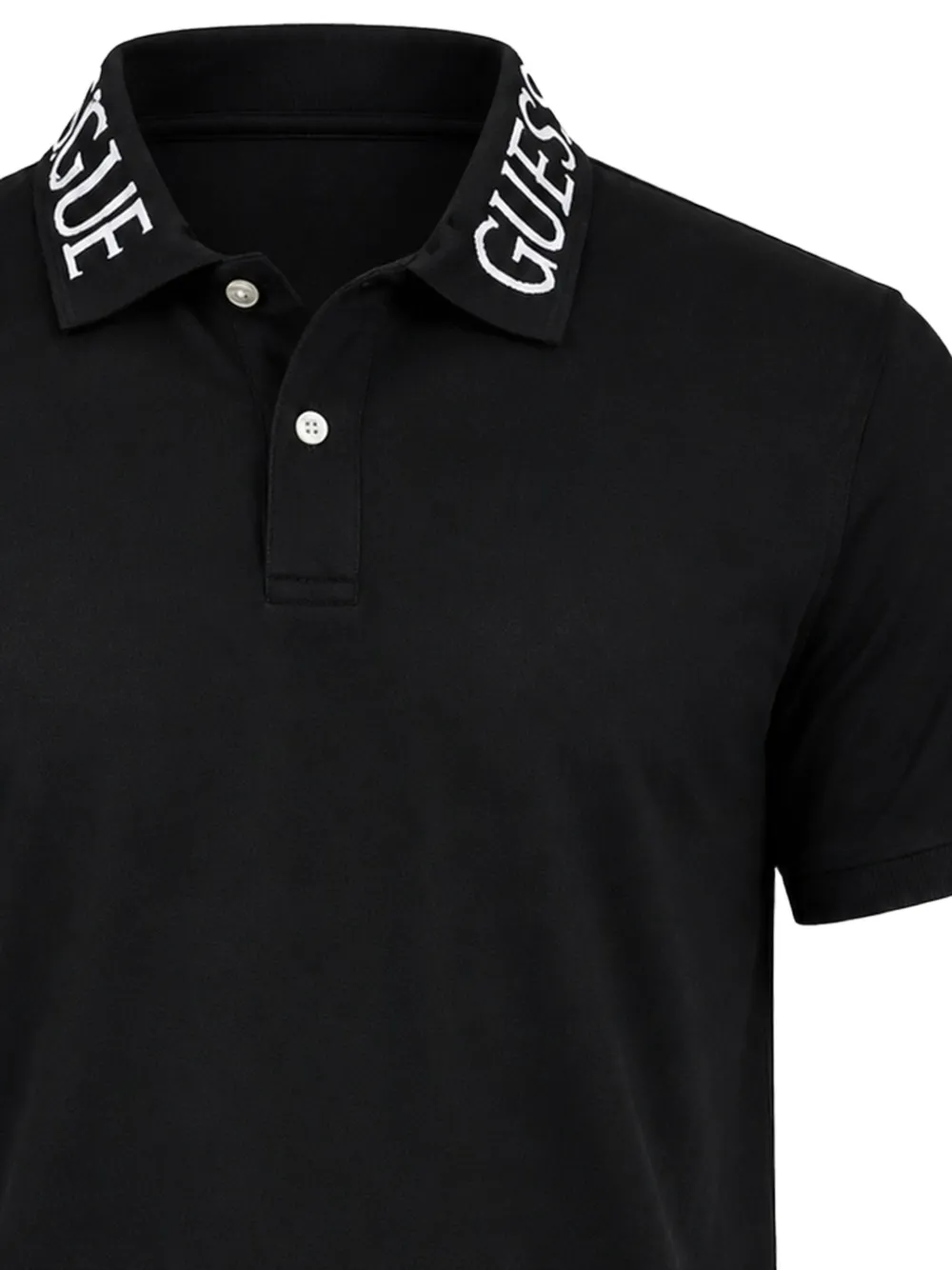 GUESS USA Poloshirt met logoprint Zwart