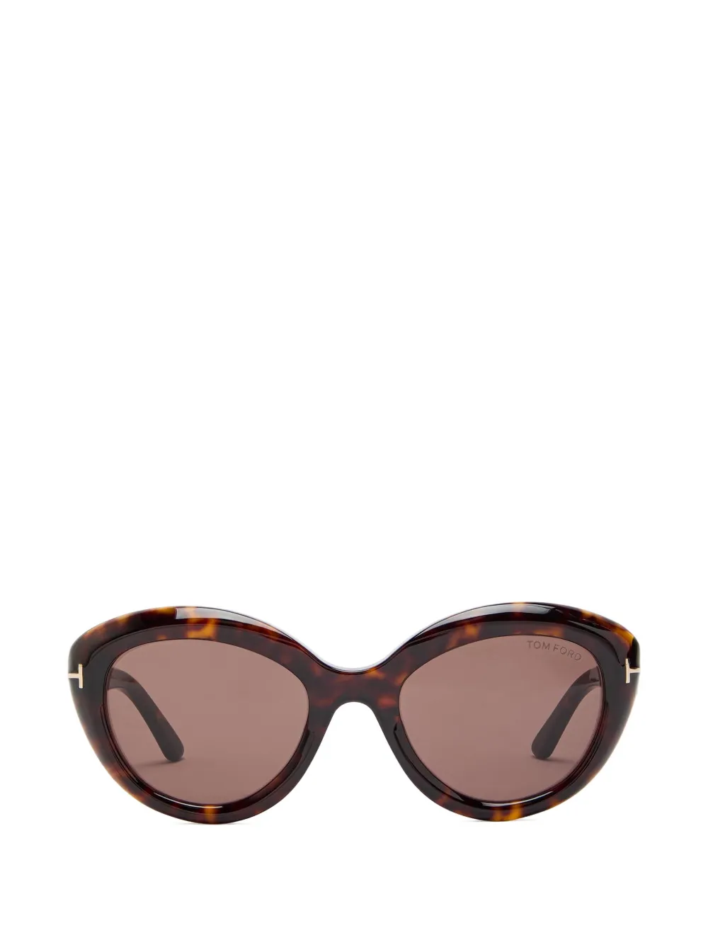 TOM FORD Eyewear Stacy-02 round-frame sunglasses - Marrone