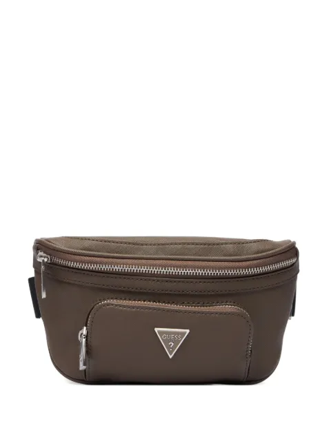 GUESS USA cangurera Certosa con placa del logo y cierre