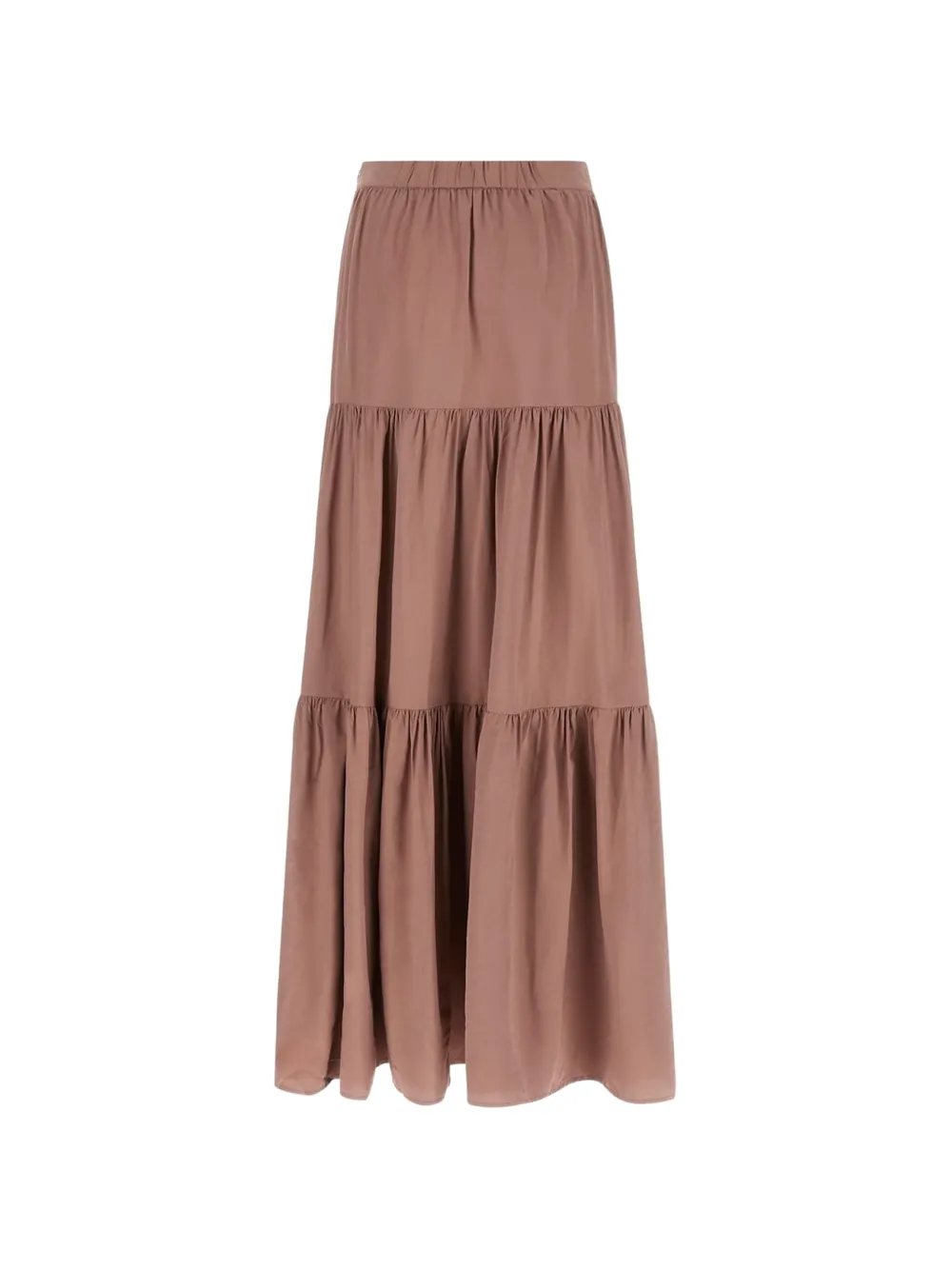 GUESS USA Gesmockte gelaagde maxi-rok Bruin