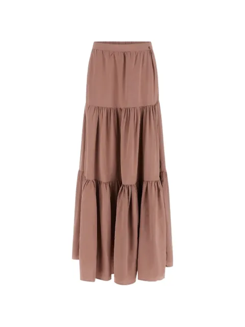 GUESS USA tiered gathered maxi skirt