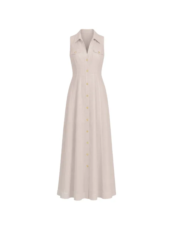 kendall linen dress alice + olivia Kendall Linen Maxi Dress, Size 8