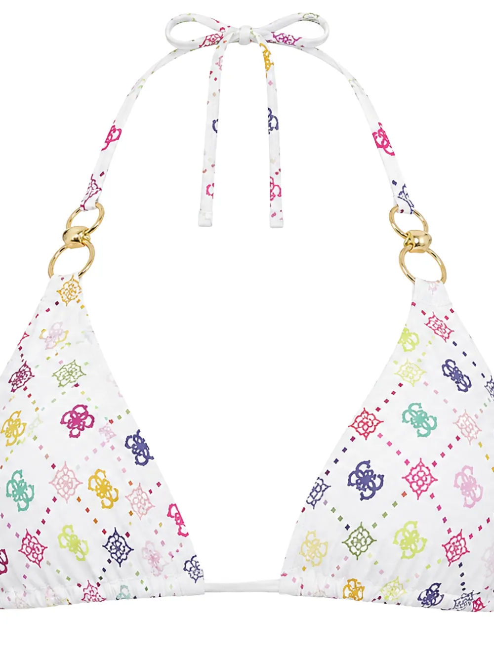 GUESS USA Bikinitop met logoprint Wit