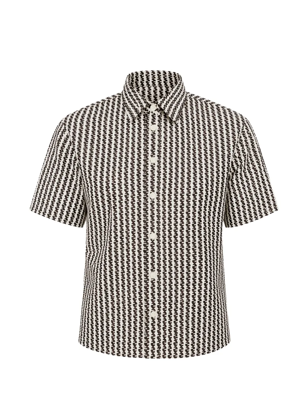 Dolce & Gabbana Camicia con motivo geometrico - Bianco