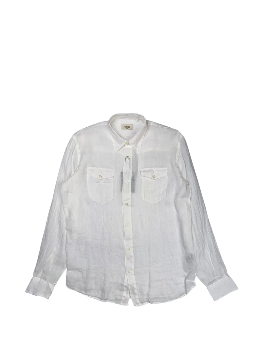 Altea button-up chest-pocket shirt - Bianco