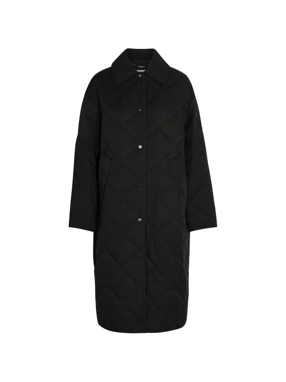 JOSEPH quilted single-breasted coat - Black