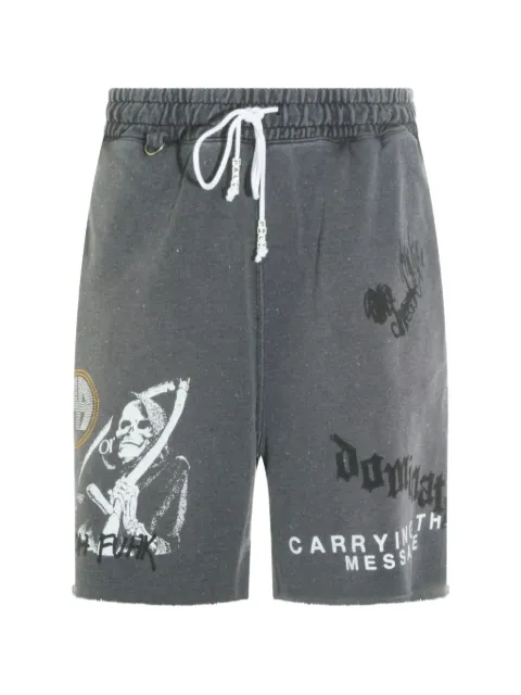 Paly graphic-print drawstring shorts